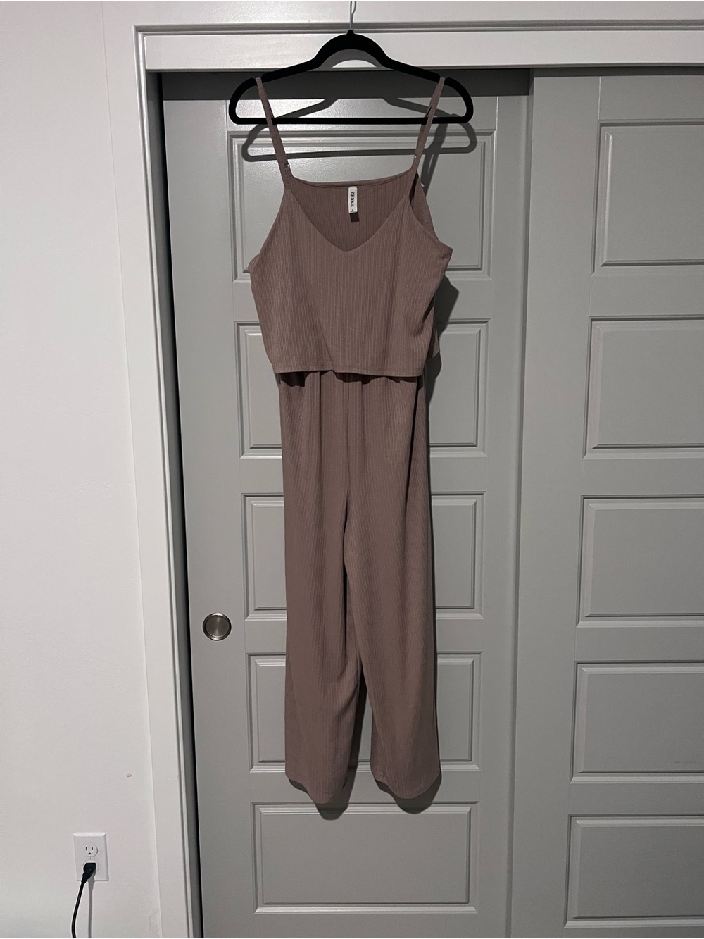 Zenena Women’s Large Ribbed Jumpsuit